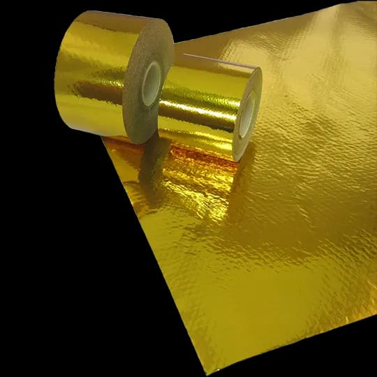 PTP Turbo Blankets Gold / Silica Adhesive Thermal Barrier Sheet (12in x 12in)