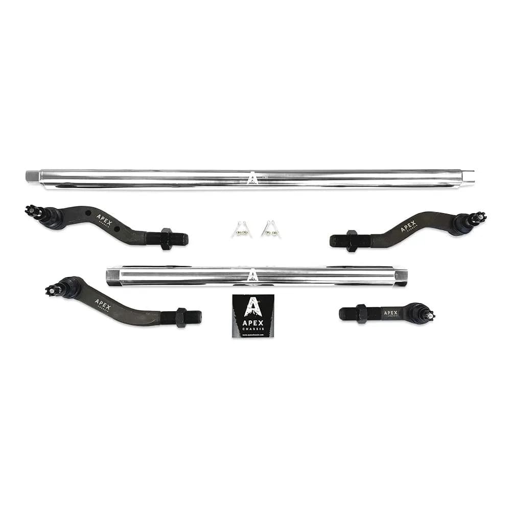 KIT140 - Jeep Wrangler JK 2.5 Ton Steering Kit - Polished Aluminum