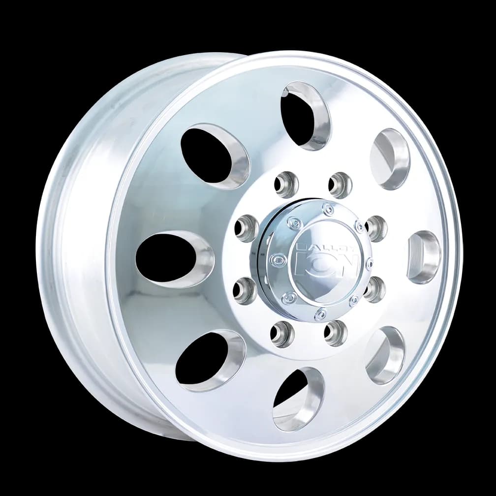 Cast Aluminum Wheels 167 PO 17x6.5 Polished 8 On 165.1 Bolt Pattern 125.3 Offset ION Wheels
