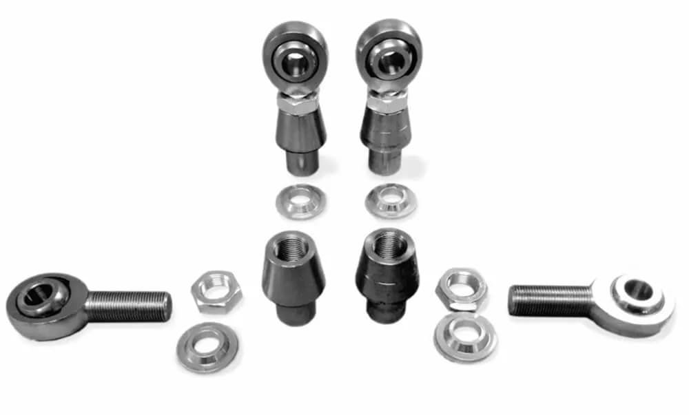 Heims, Nuts, Bungs, Spacers 3/4-16 RH and LH Chrome Moly Housing, Nylon Race Fits 1.500 x 0.250 Tubing 4 Rod Ends