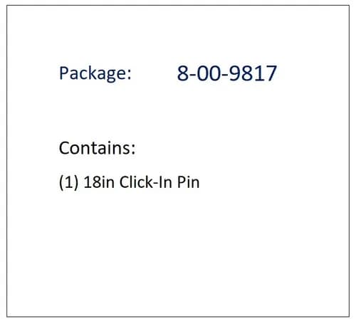 18in Click-In Pin