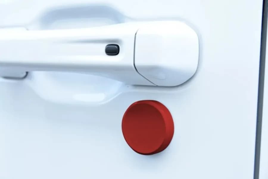 Distinction Applied 2018 - 2025 Jeep Wrangler Gladiator Jeep Wrangler / Gladiator Key Cover Set ? Rubicon Red DA_JL_3KEYCVR_RUBR