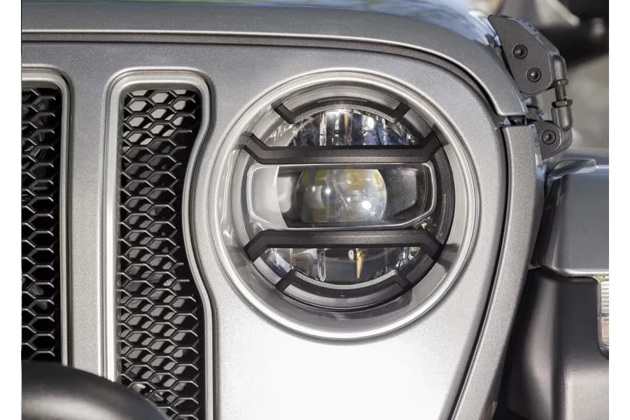 Elite Euro Guard Kit Headlight Black; 1819 Jeep Wrangler/Gladiator