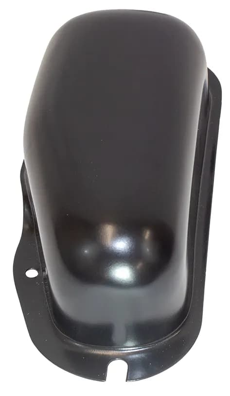 6875 CJ Wiper Motor Cover Black Powder Coat Stainless Steel