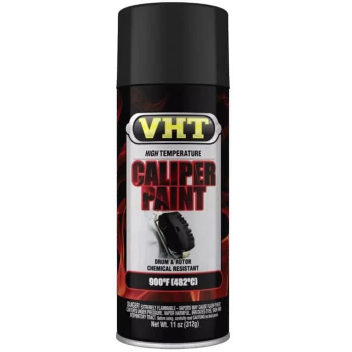 High Temperature Caliper Paint; Satin Black; 11 Oz. Aerosol