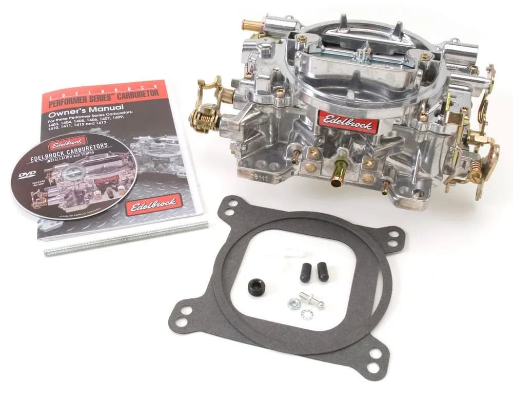 Edelbrock 1407 Performer Series 750 CFM Carburetor with Manual Choke in Satin (non-EGR)