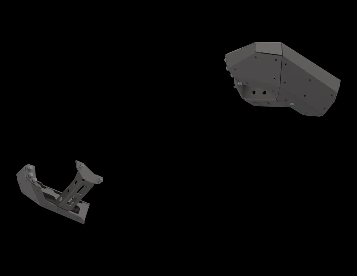 07-Up Jeep Wranger/Gladiator High Clearance Rear Bumper Corner Pods Boatside Cut Raw Steel