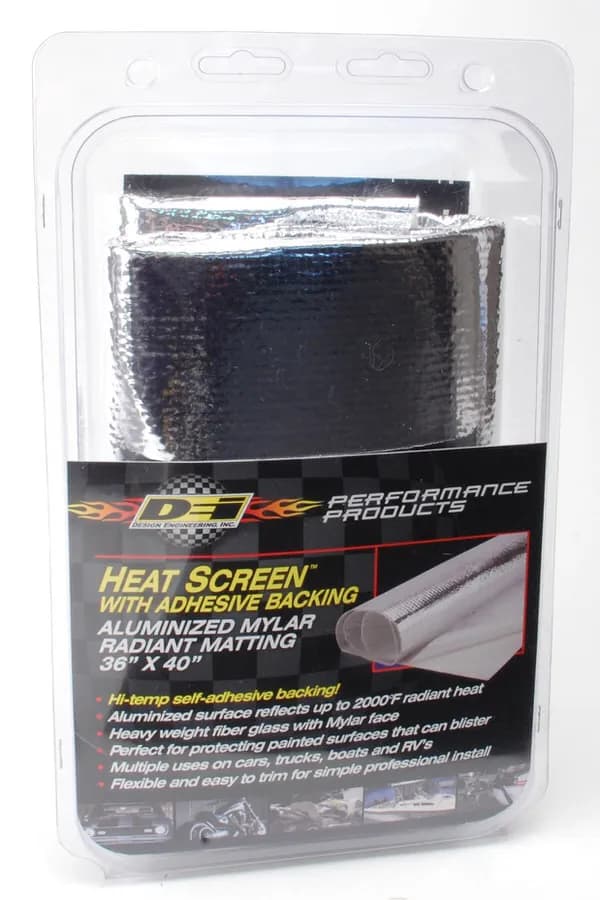 36in x 40in Mylar Radiant Glass Fiber Matting W/Adhesive Backing