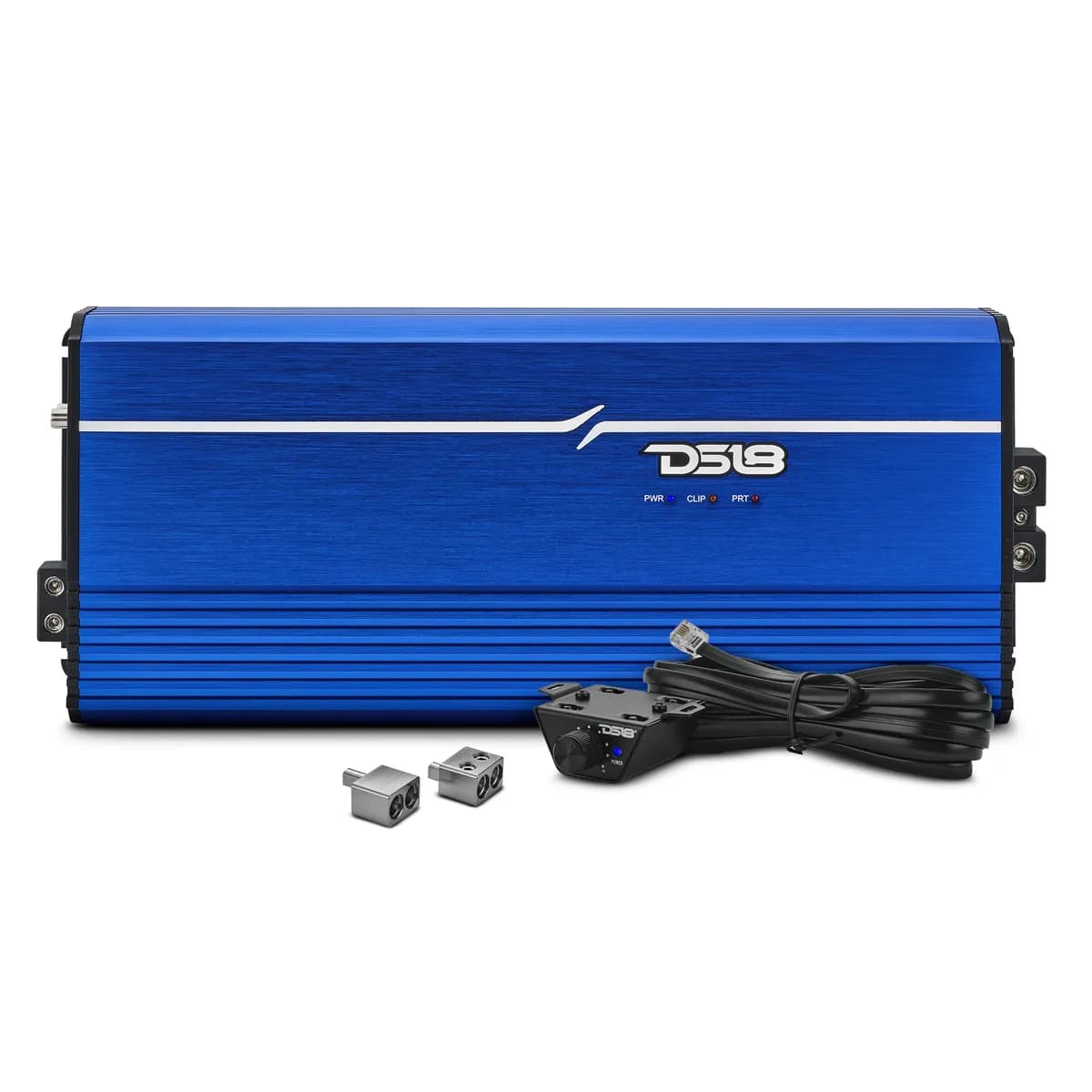 1-Channel | Class D | Full-Range Monoblock | 8000 Watts RMS @ 1Î© | DPIV1/0 Terminals Included | Blue