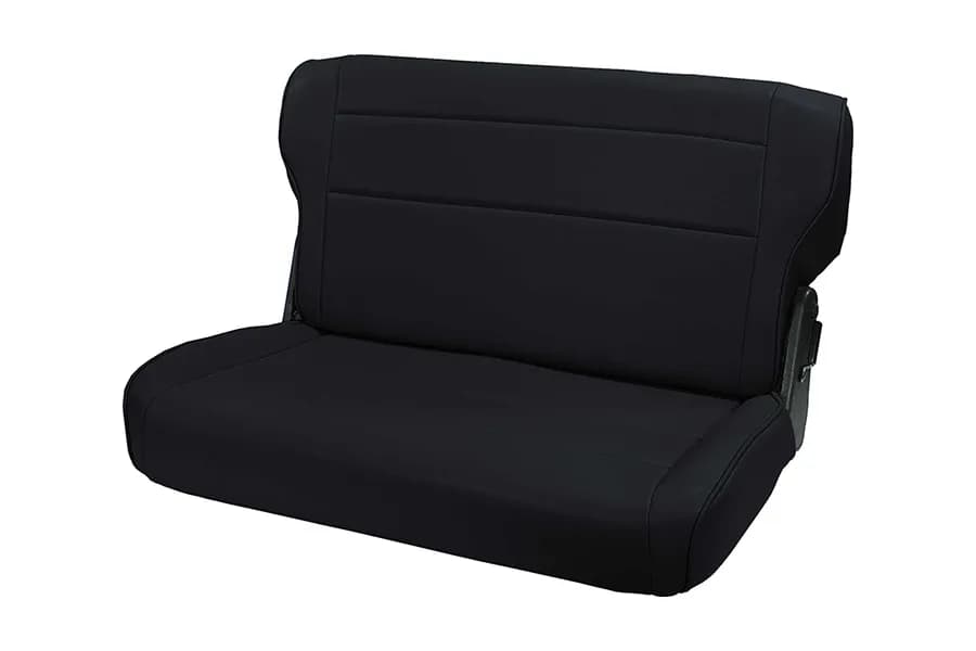 Rugged Ridge Fold And Tumble Rear Seat, Black - CJ/YJ