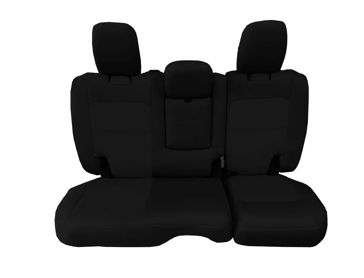 Rear Bench Tactical Seat Covers For Jeep® Wrangler Jlu 2018+ 4 Door - With Fold Down Armrest Only! w/ Molle (Not For 4xe Edition) | Bartact®