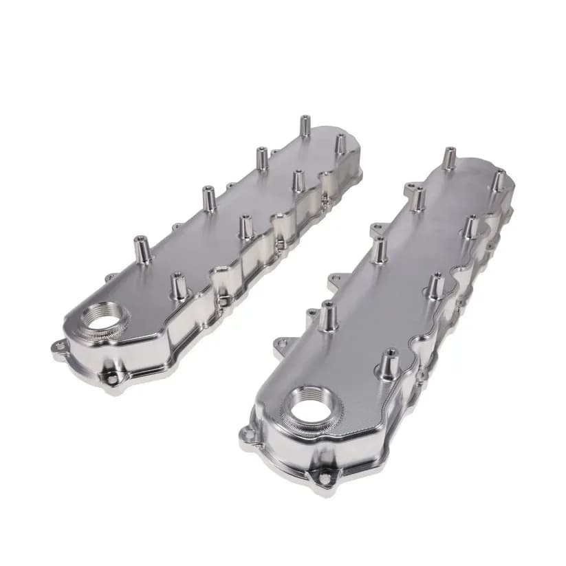 Top Street Performance JM8083-4 TSP V Series GM LT Natural Billet Aluminum Valve Covers
