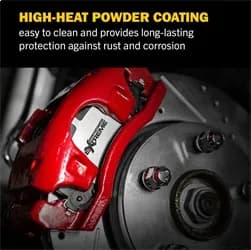 Red Caliper Pair w/ Brkt Jeep Liberty 2008-12, Jeep Wrangler 2007-17, Jeep Wrangler JK 2018 - Front