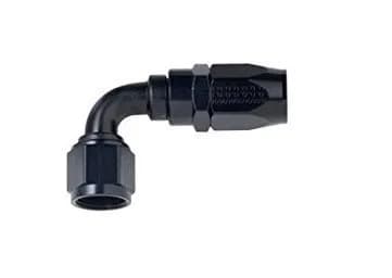 #6 Real Street Crimpon 90 Deg. Hose End Black For 6000 Hose