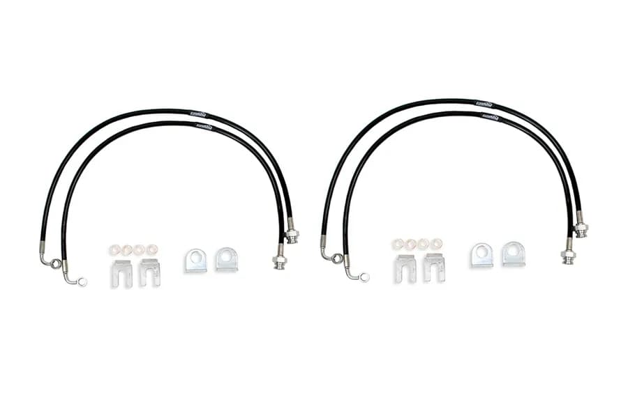 Grimm Offroad Front and Rear Extended Brake Line Package - JK