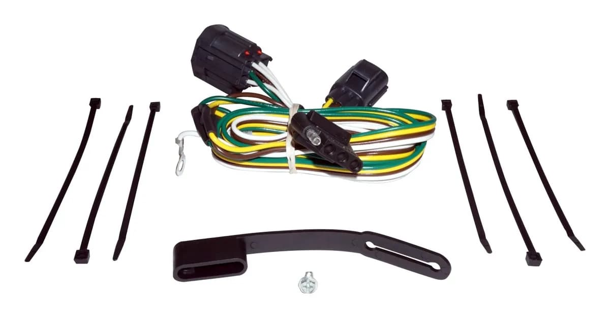 Multi Colors Trailer Hitch Harness Trailer Hitch Harness;features Flat 4-Pin Trailer Connector;plugs in Line With Tail Light;no Cutting or Splicing Necessary