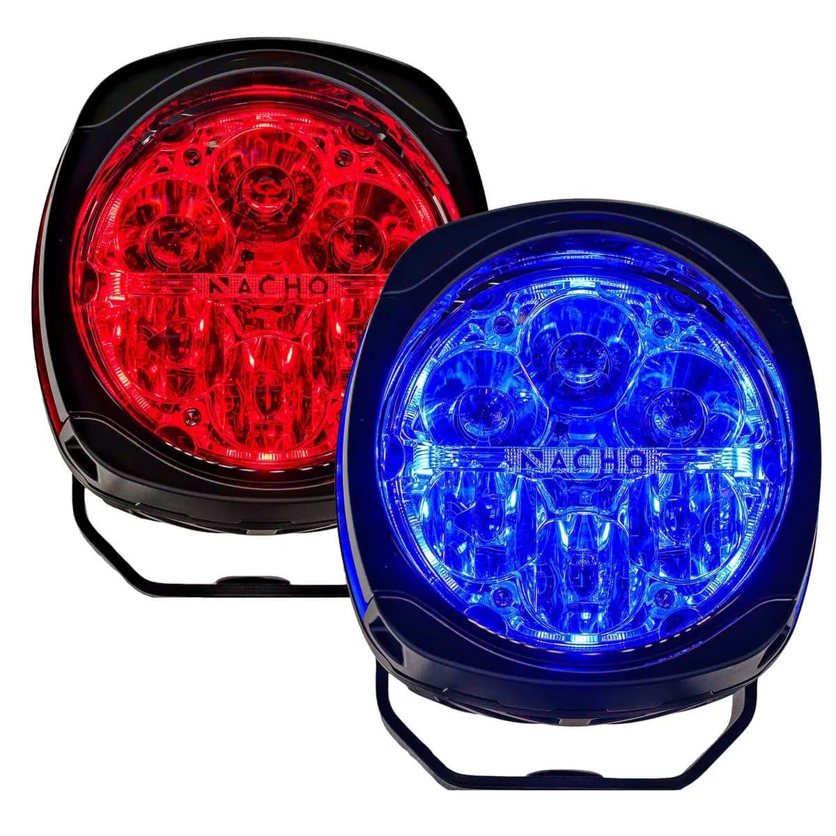 Nacho Offroad Technology Quatro Red/Blue Emergency LED Lights