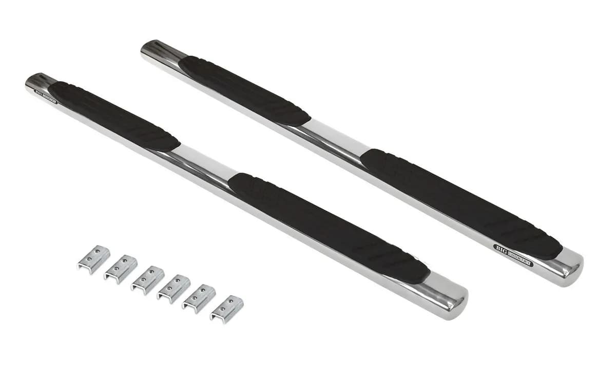 Go Rhino 684409980PS - 4 OE Xtreme SideSteps With Mounting Bracket Kit - Polished Stainless Steel