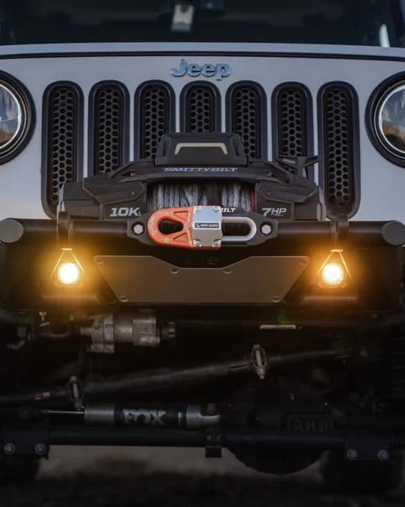 EVO Manufacturing KSPEC Pre Runner Front Winch Tube Bumper - Raw - JT/JL/JK