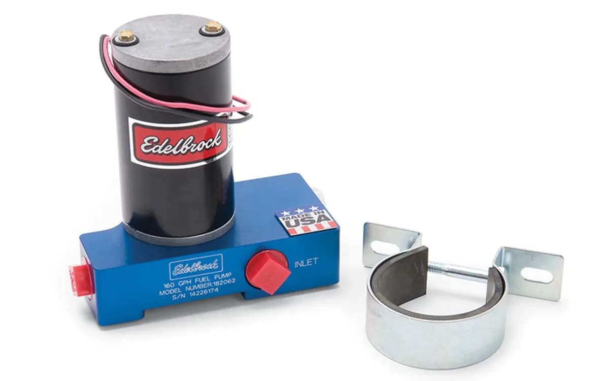 Fuel Pump, Electric, Quiet-Flo, Carbureted, 160gph, 1/2" In, 1/2" Out, 160 Gph, Blue