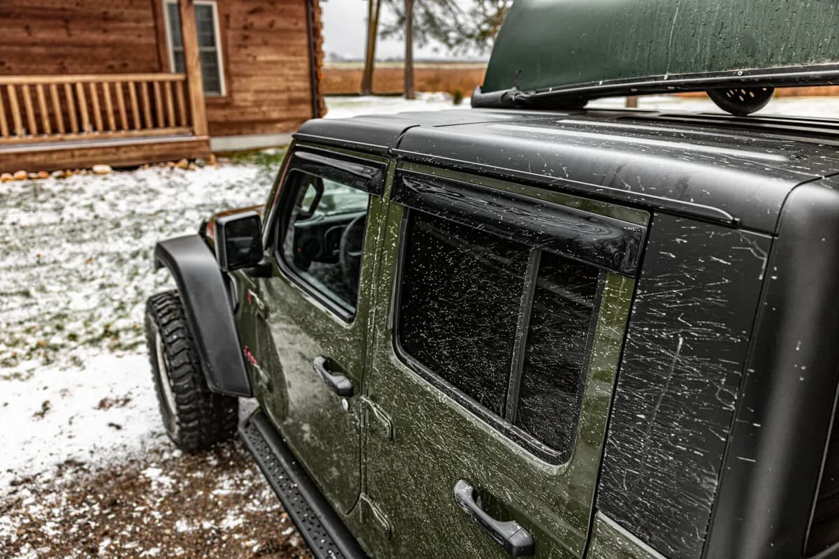 Husky Liners 2854066 Low Profile Ventvisor Deflector; Smoke; Outside Mount; 4 pc.