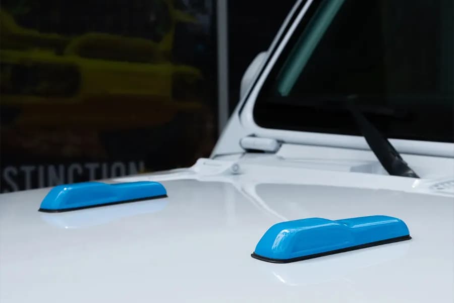 Distinction Applied 2018 - 2025 Jeep Wrangler Gladiator Jeep Wrangler JL / Gladiator Hood Bumper Cover - Chief Blue DA_JL_HBMPR_PQB