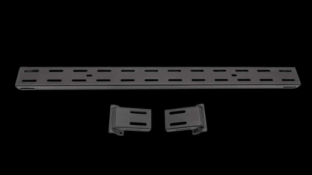 Universal Overland Rack Cross Bars; Textured Black Powder Coat; For use w/PN[TK-6125];