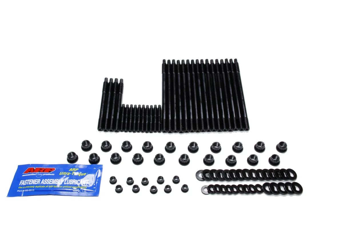 03 & Earlier Chevy ls sb Head Stud Kit Chrome Moly Black