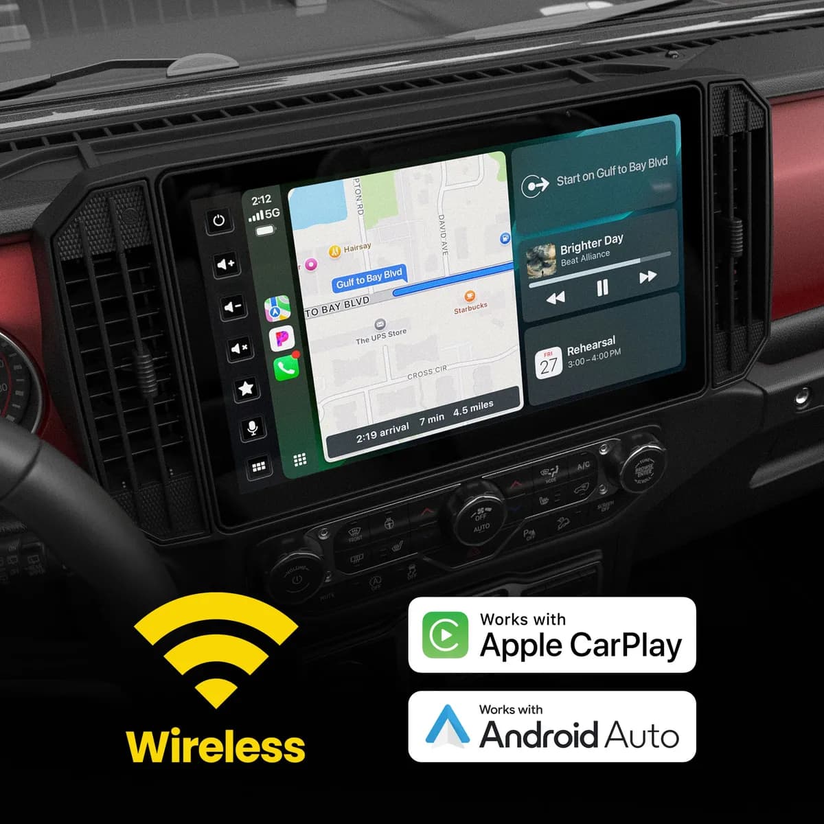 HORIZON12 Jeep Wrangler JL (2018-2023)/Gladiator JT (2020-2023) 12.8" Radio Plug-&-Play Kit