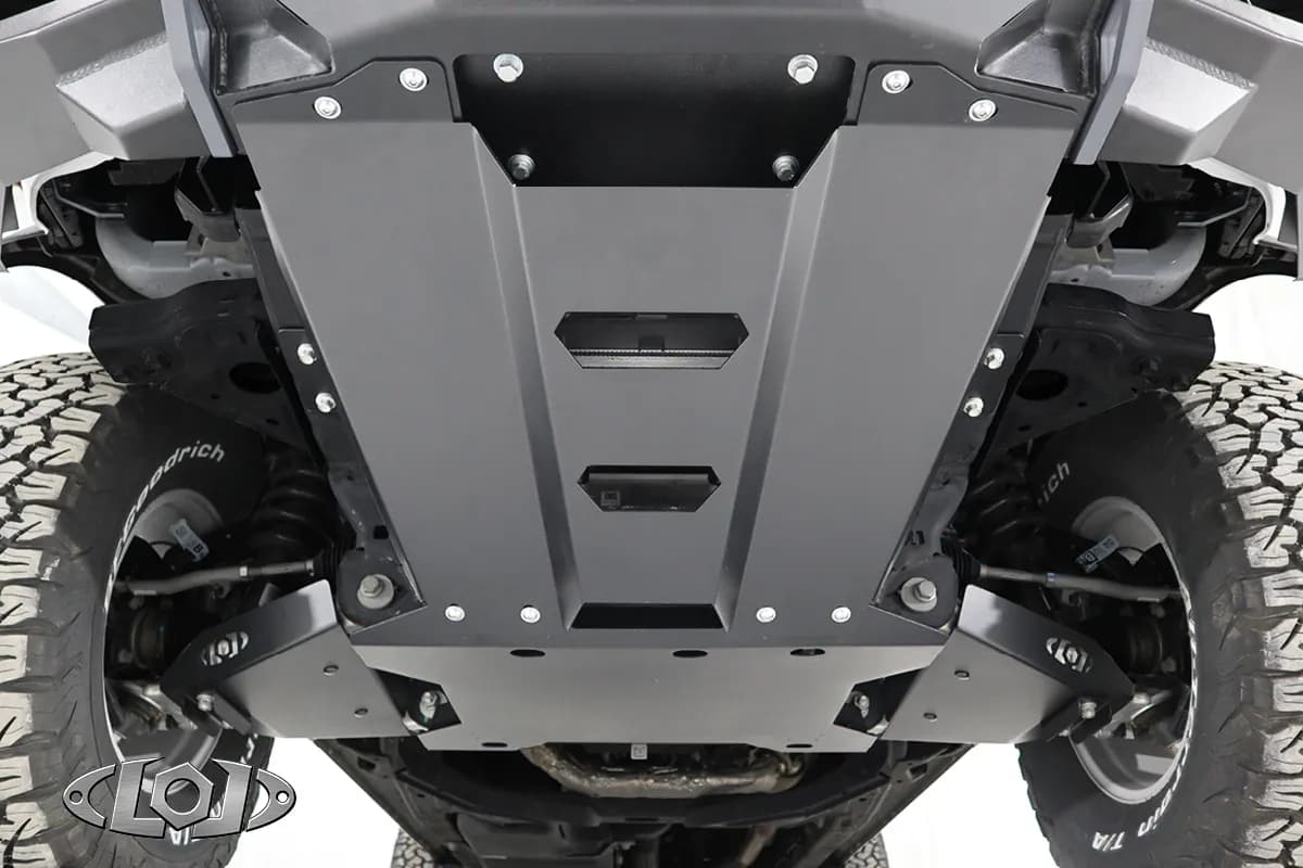 2021+ Bronco Black Ops Front A-Arm Skid Plates (pair) (Black Powder Coated)