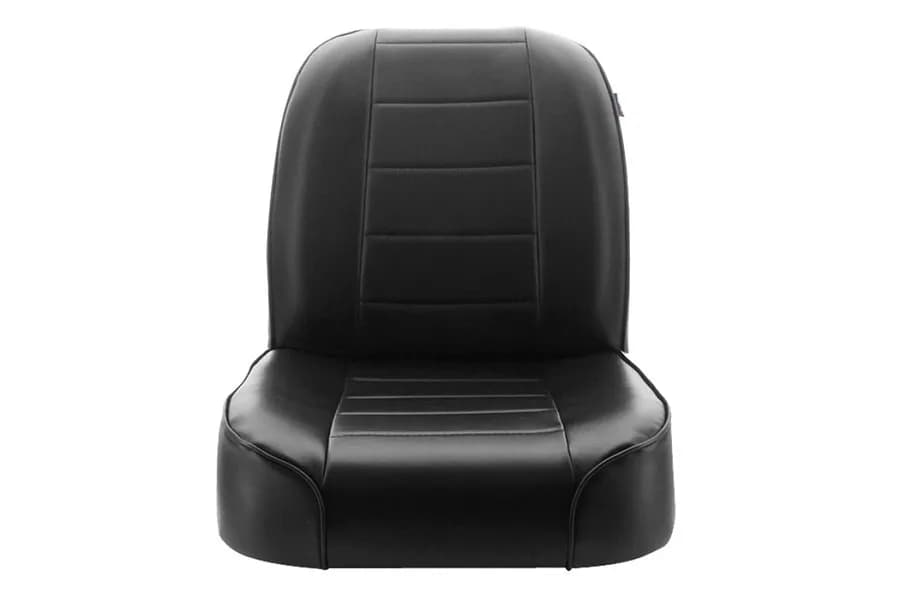 Rugged Ridge Low-Back Front Bucket Seat, Black - CJ