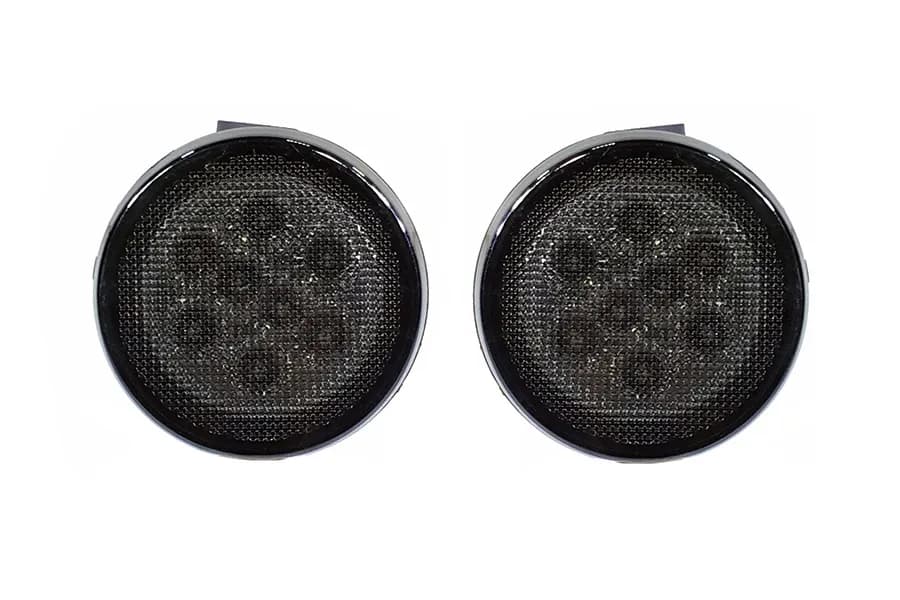 Quake LED - QTE675 - Jeep JK Front Grill Turn Signal Lights for 2007-2017 Jeep Wrangler