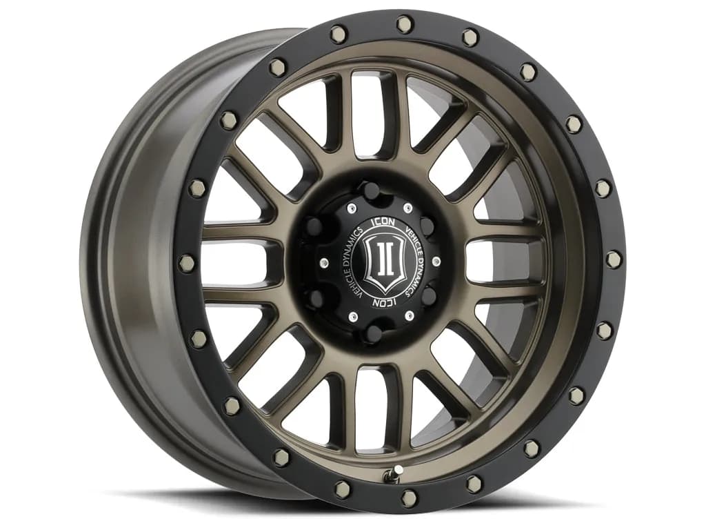Alpha Wheels 17 x 8.5 Bronze Matte 6 x 5.5in 4.75-In 0mm 106.1mm 2500 Lbs