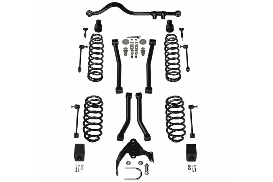 Teraflex 3in Lift Suspension System 4 Flexarms System w Track Bar - JK 4DR