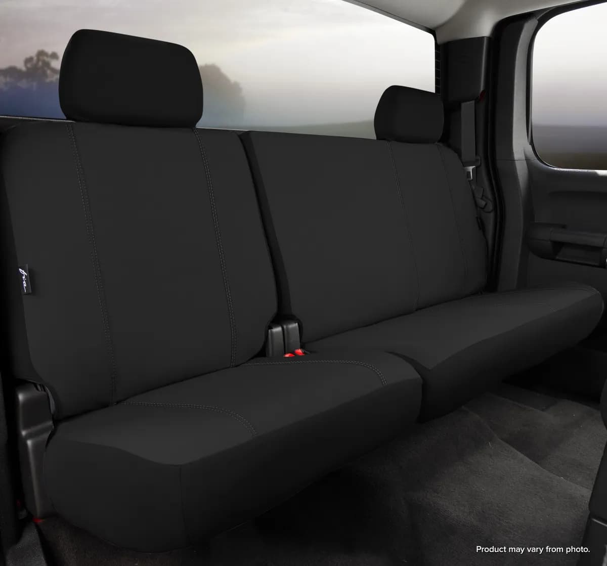 FIA SP85-7 BLACK SP80 Series - Seat Protector Polyester Custom Fit Rear Seat Cover - Black