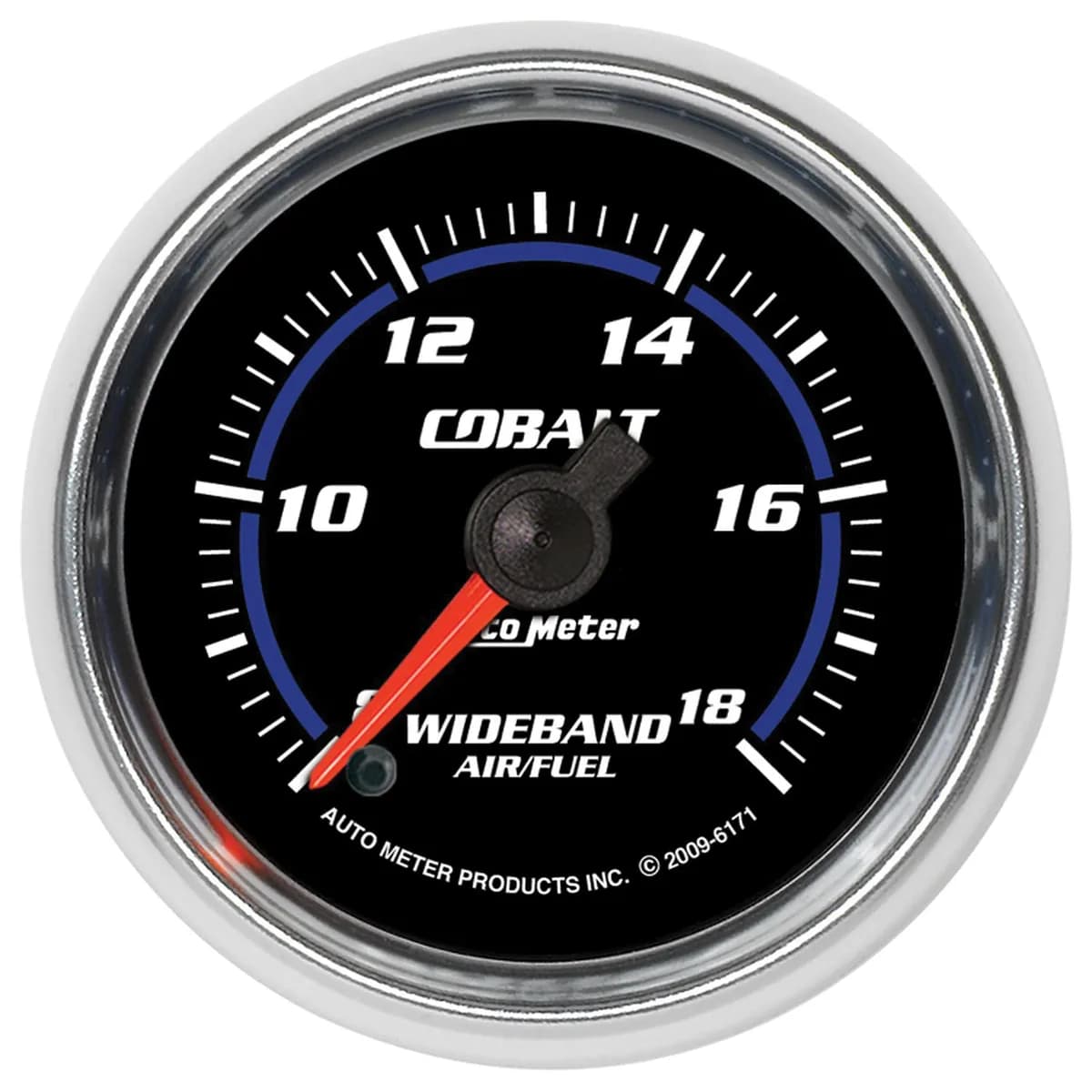 Gauge, Air/Fuel Ratio-Wideband, Analog, 2 1/16", 8:1-18:1, Stepper Motor, Cobalt