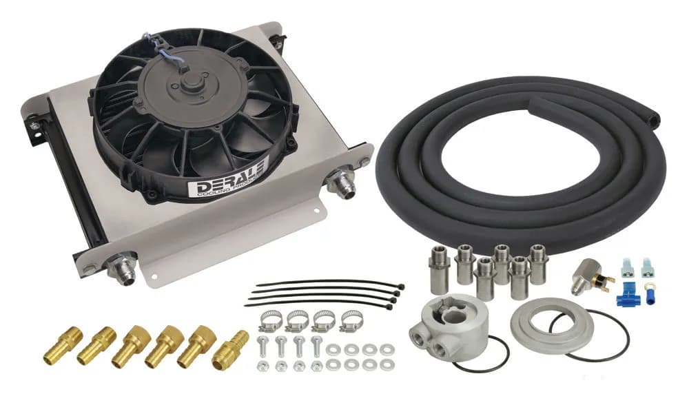 25 Row Hyper-Cool Remote Engine Oil Cooler Kit, -8AN