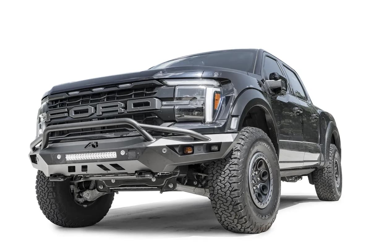 Fab Fours 2024-2025 Ford F150 Raptor Vengeance Front Sensor Bumper w/ Pre-Runner Guard FR24-D6652-1