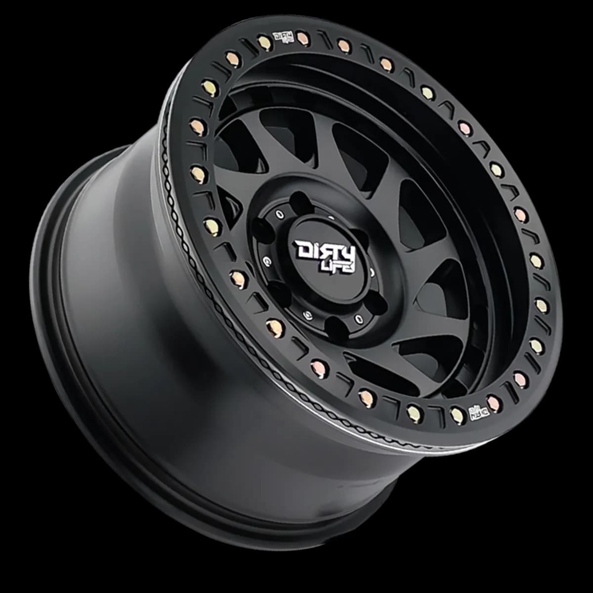 Dirty Life Race Wheels Enigma Race 9313 Matte Black 17X9 6-135 -12Mm 87.1Mm