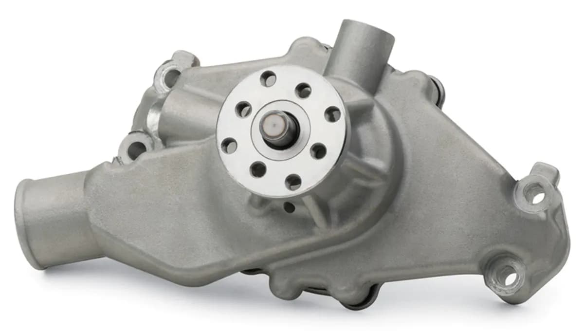Engine Water Pump Mechanical Short Style High Flow Model Satin SB Chevy Proform