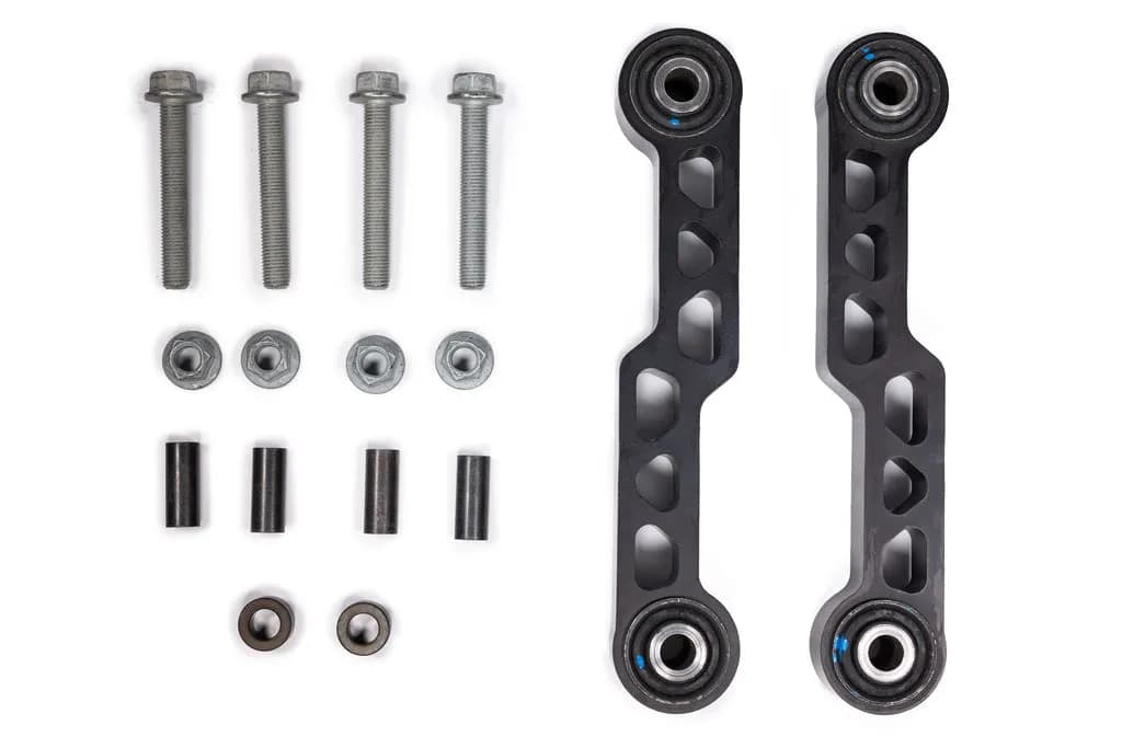 Jeep Front Sway Bar End Link Kit Yeti XD Black Fits 2.5- 3.5 Inch Lift For 07-24 Wrangler JK/JL/Gladiator Steer Smarts