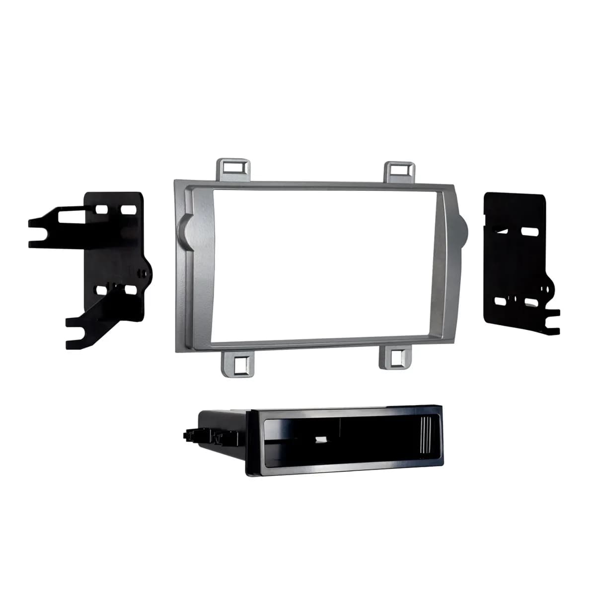 Custom Fit Mounting Kit; ISO DIN Head Unit Provision w/Pocket; Incl.: Radio Trim Panel/Brackets/Pocket/Screws;