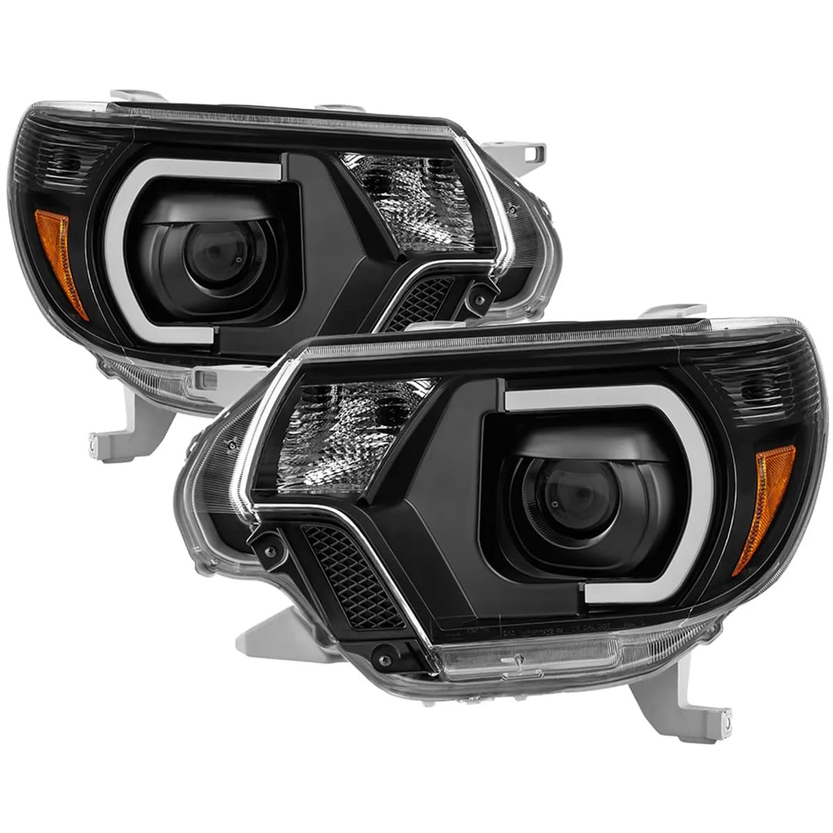 1215 Tacoma Projector Headlightslight Bar Drlblack Driver/Passenger
