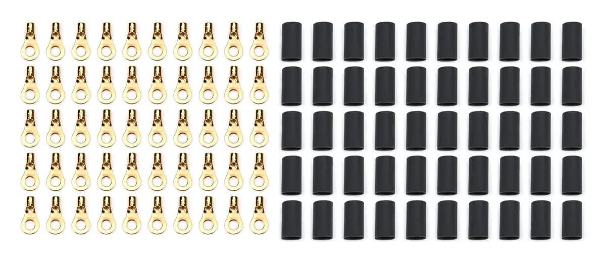 Ring Terminal #8 14-16 Ga w/Heat Shrink 50pk
