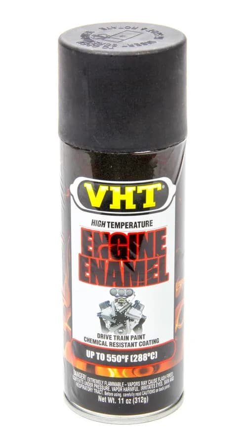 High Temperature Engine Enamel; Flat Black; 11 Oz. Aerosol