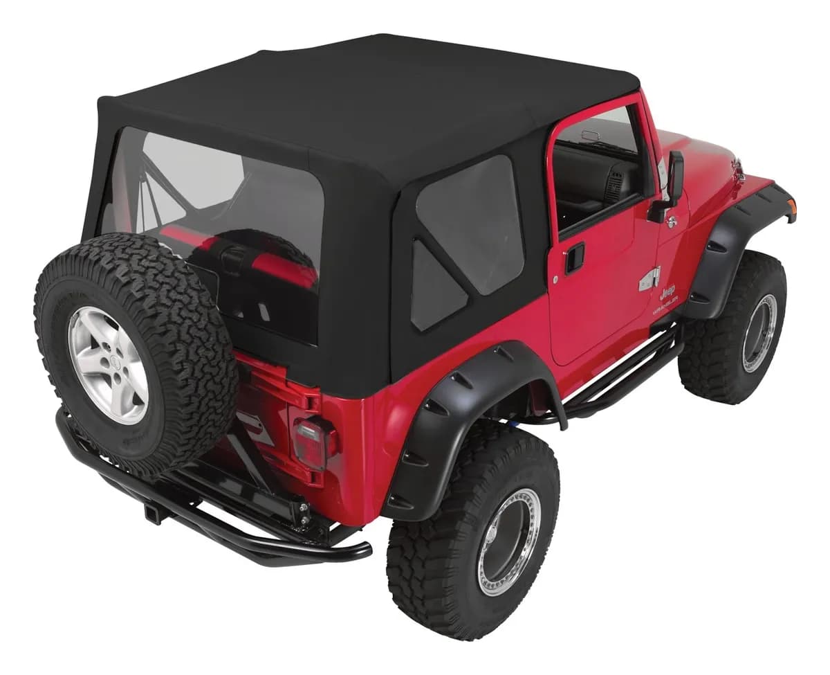 1997-2006 Wrangler TJ w/ Full Steel Doors; Black Diamond; Includes frames & hardware; No soft upper doors