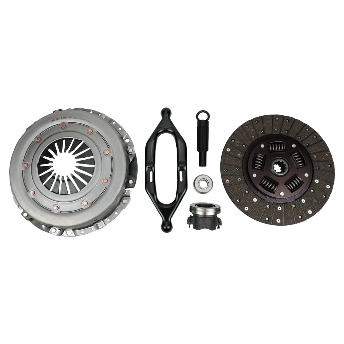 Clutch Kit; Incl. Clutch Disc/Pressure Plate/Clutch Throwout Bearing/Pilot Bearing/Clutch Release Fork; 10.5 in. Disc; 10 Splines; 1.125 in. Spline Dia.;