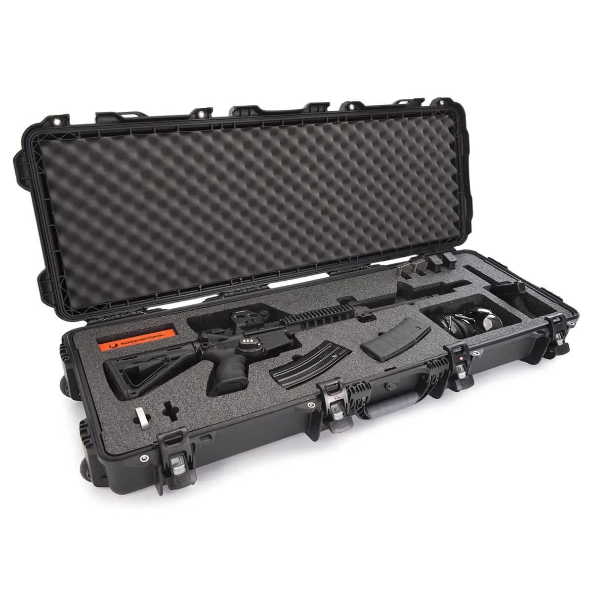 990 Waterproof Hard Case W/Foam Arblack Interior: 44 x 14.5 x 6in