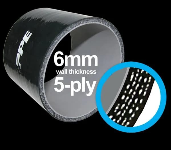 PPE Performance Silicone Hoses 2.5 in 45 Degree 6 mm 5-ply