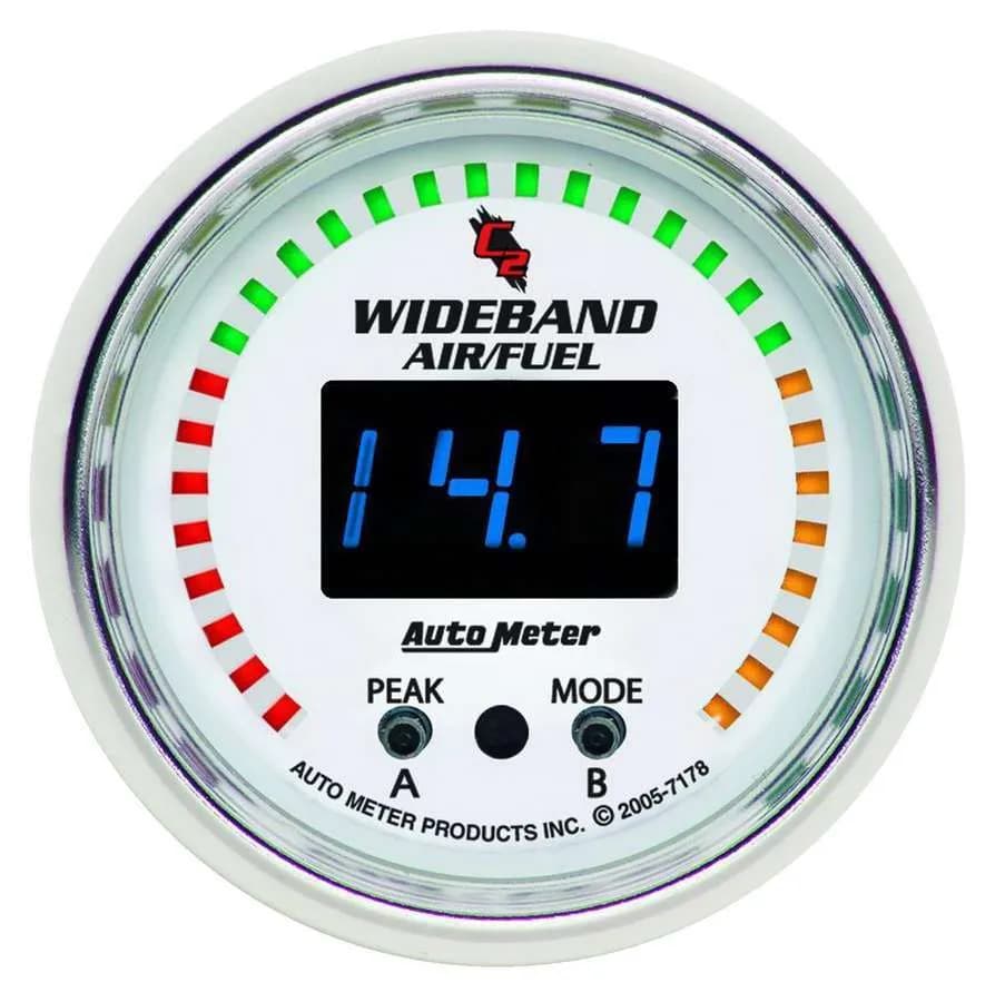 Gauge, Air/Fuel Ratio-PRO, 2 1/16", 10:1-20:1, Digital w/ Peak & Warn, C2